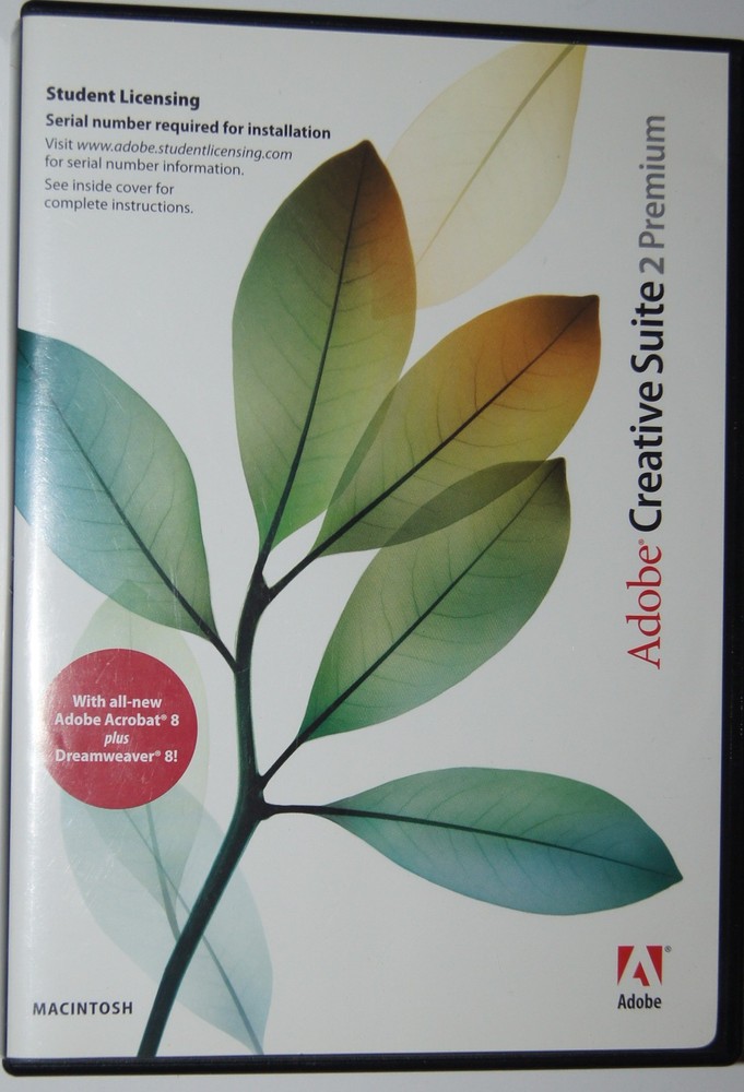 Adobe Creative Suite 2 Premium Education Edition 88-Disc Set for MAC