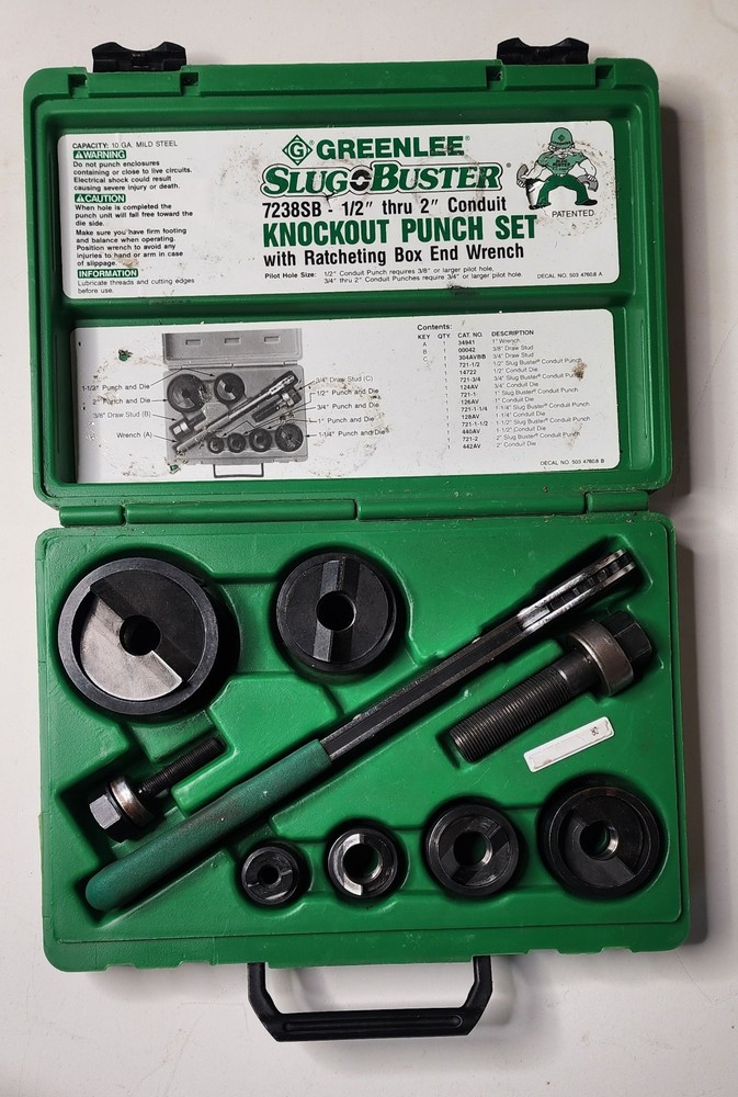 Greenlee 7238SB Manual Punch Driver Set