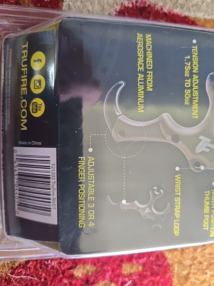 TruFire Rivet Handheld Thumb Release, New, Sealed