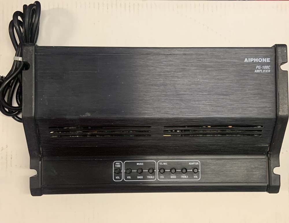 Aiphone PG-100C 100 Watt Paging Amplifier with Built-In MC-A/A