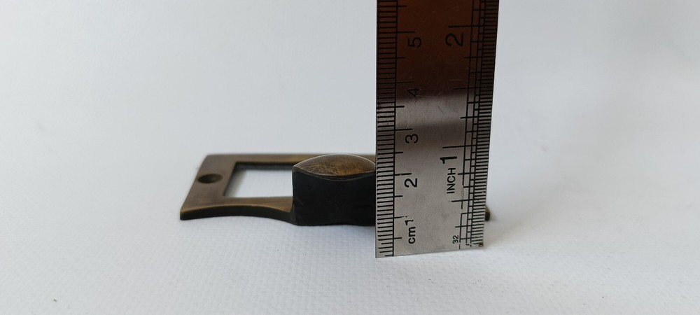 solid brass Small card frame holder Square pull finger Solid Brass 6 cm Knob