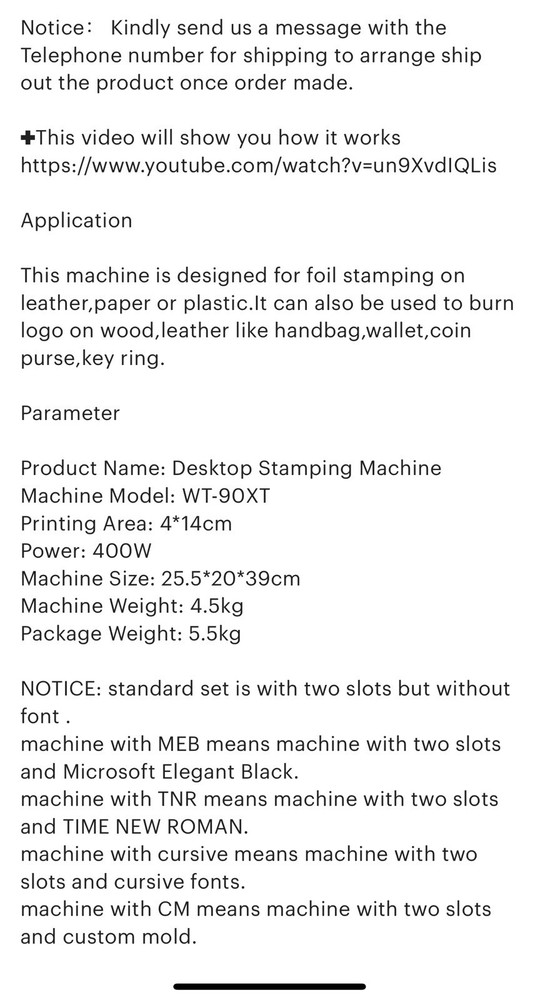 Hot Foil Letter Stamping Embossing