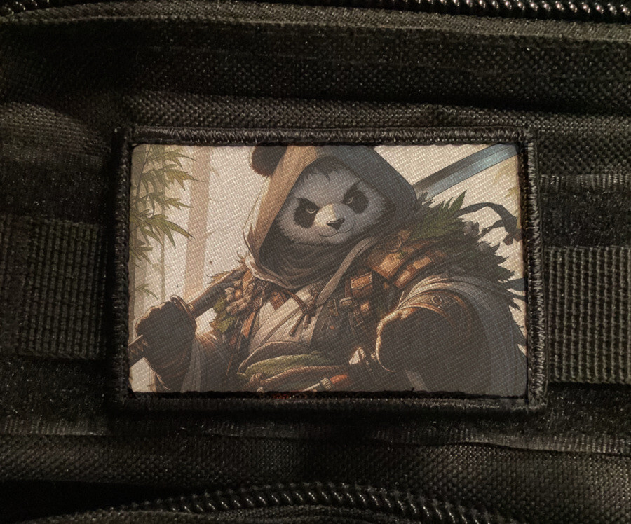 Samurai Panda Warrior Patch Sew on [sub]