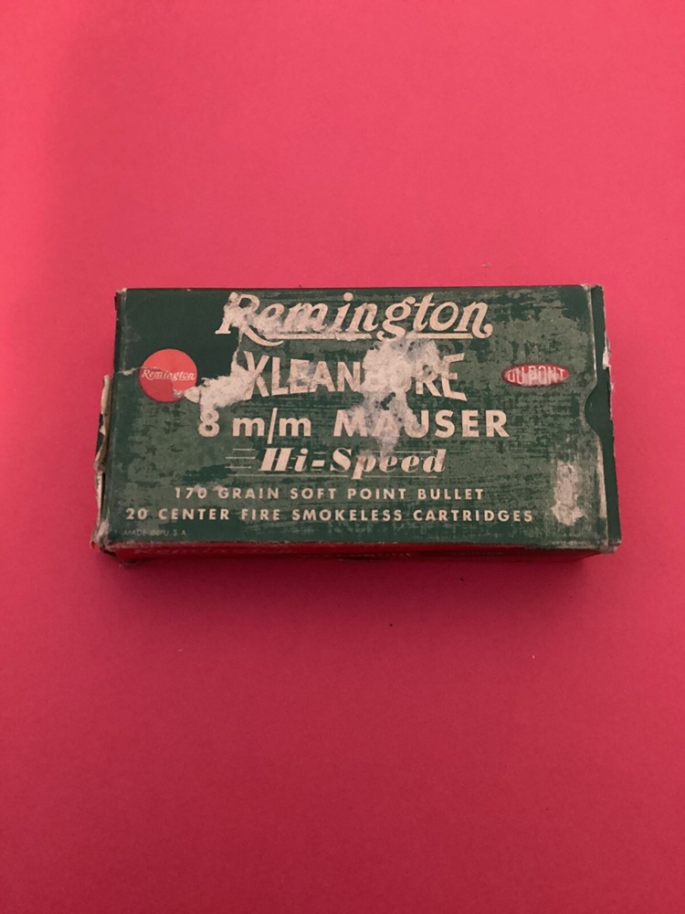 EMPTY Ammo Box REMINGTON KLEANBORE 8 M/M