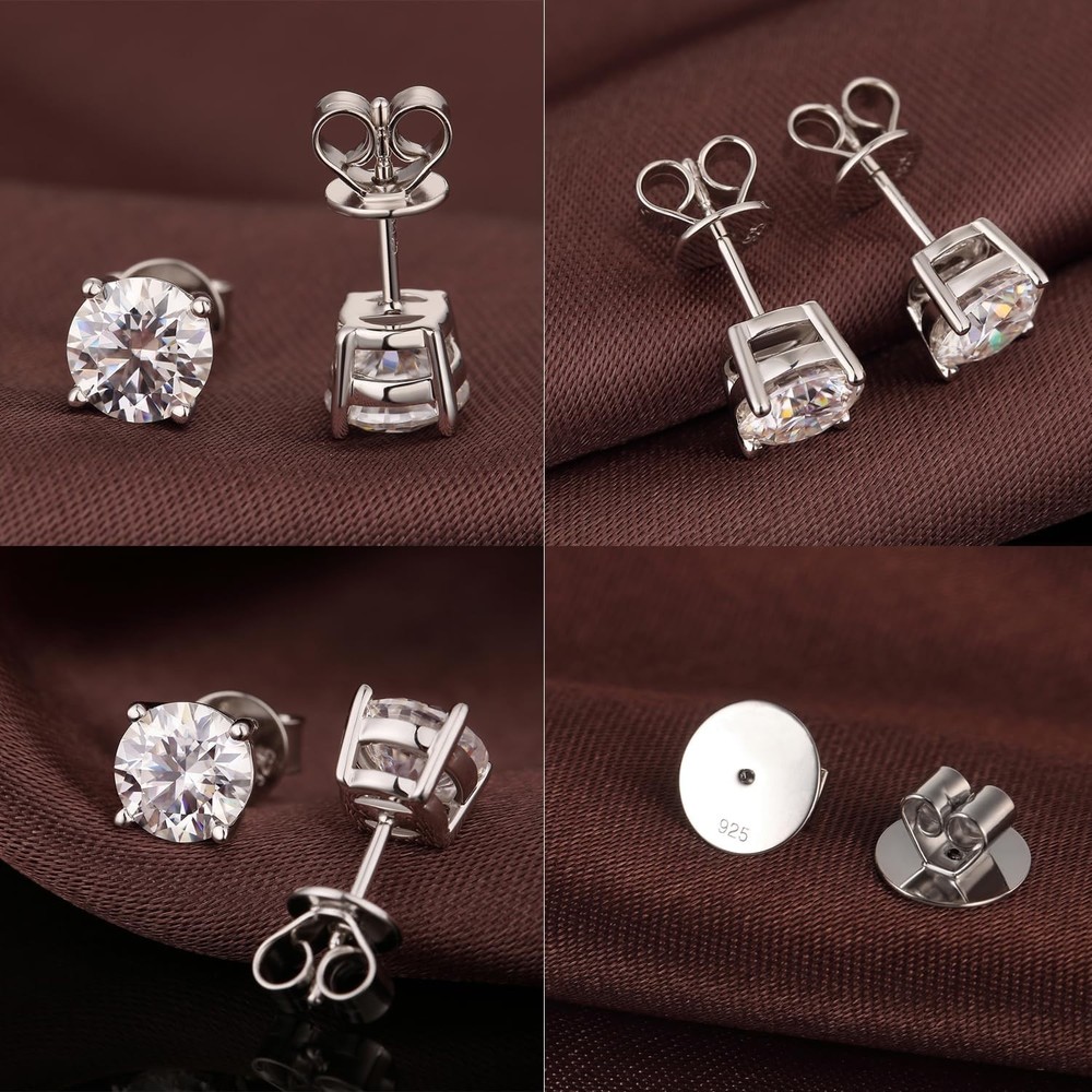Ultimate Secure 925 Sterling Silver Earring Backs - Perfect for Sensitive Ears