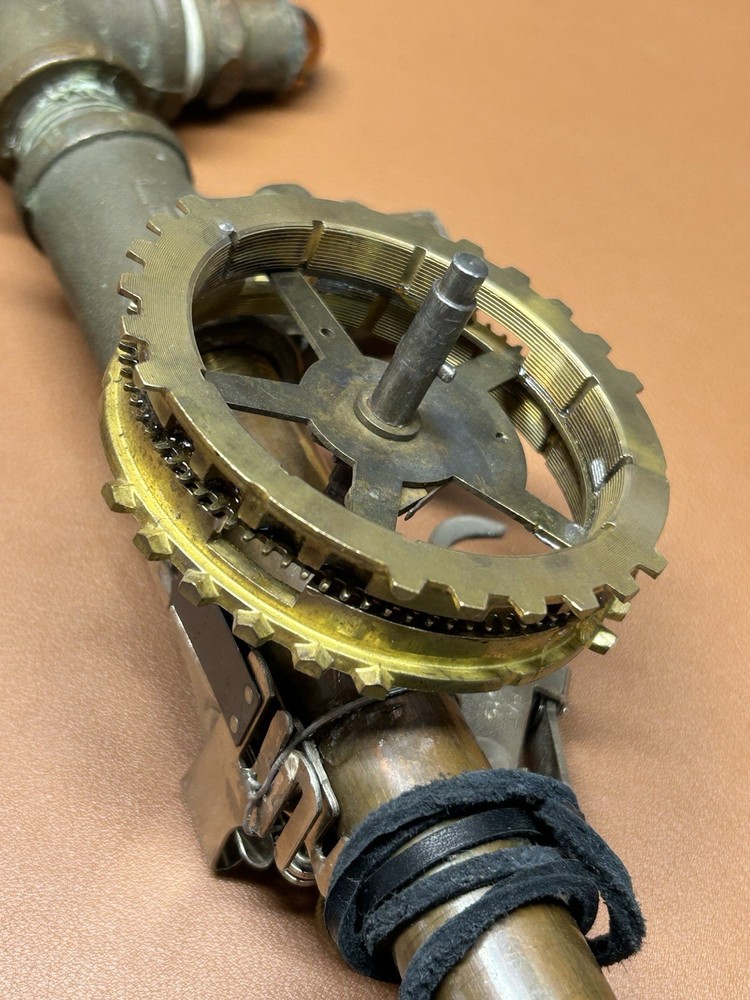 Steampunk Prop with Leather String Retro Sci-Fi Ray Gun Steam Punk