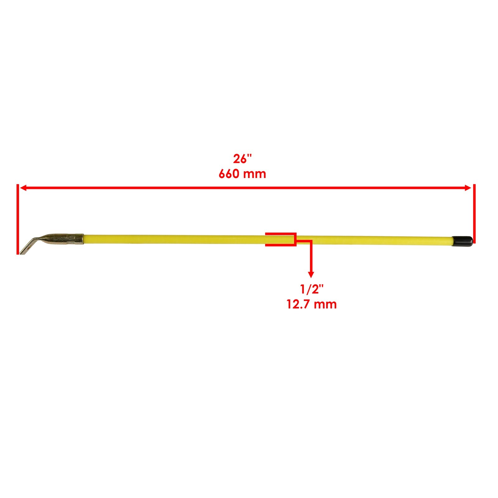 Snow Plow Blade Guide Markers 26" Bolt on For Myers Buyers 09916 1308005 Yellow