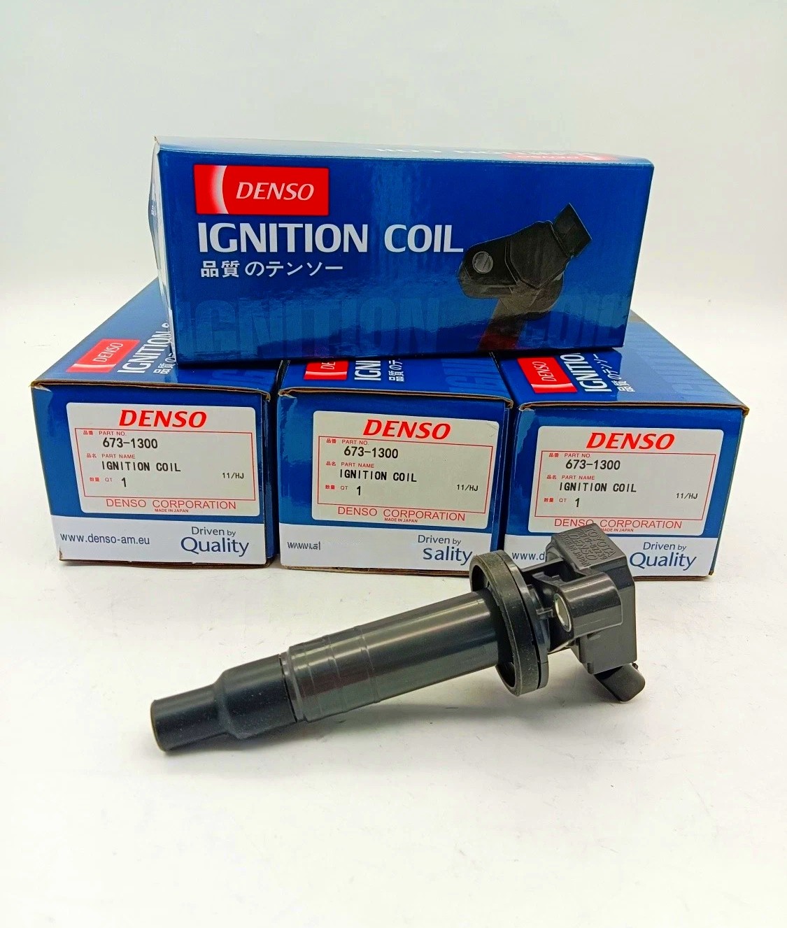 4X DENSO Ignition Coil For Toyota Corolla Celica Matrix 1.8 673-1300 90919-02239