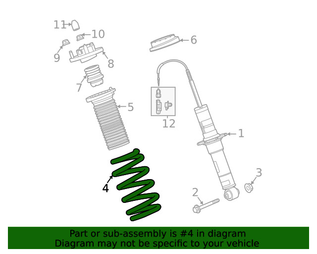 Genuine GM Coil Spring 85583615