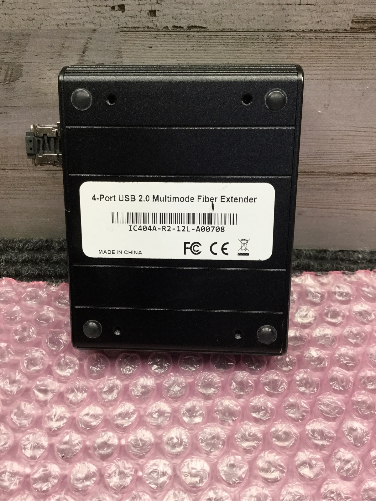 Used Black Box 4 Port USB Multimode Fiber Extender IC404A