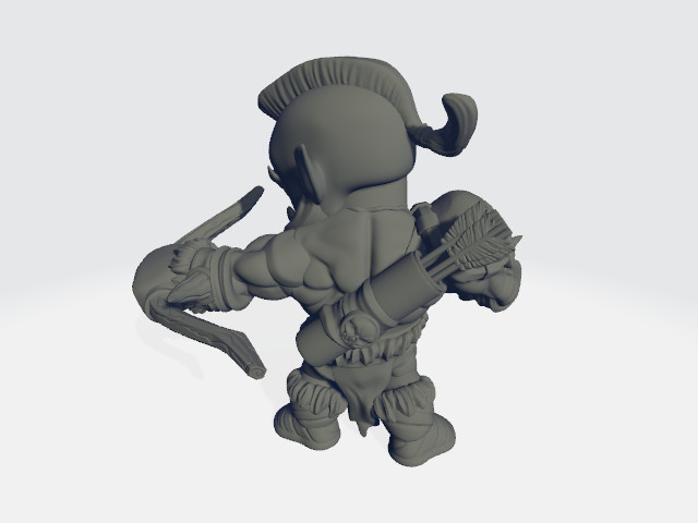 Chibiatures - Ranger Orc #2