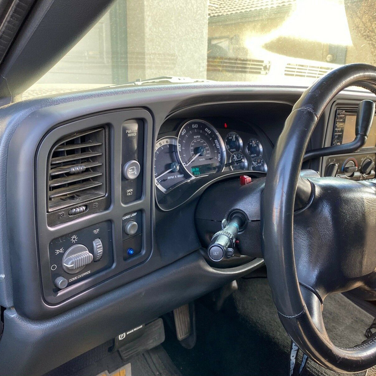 Double DIN Truck Dash Kit For Chevy Silverado GMC Sierra 1999-02 Matte Black ABS