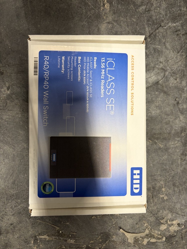 HID iClass Wall Switch Card Reader - Black (920NTNNEK00000)