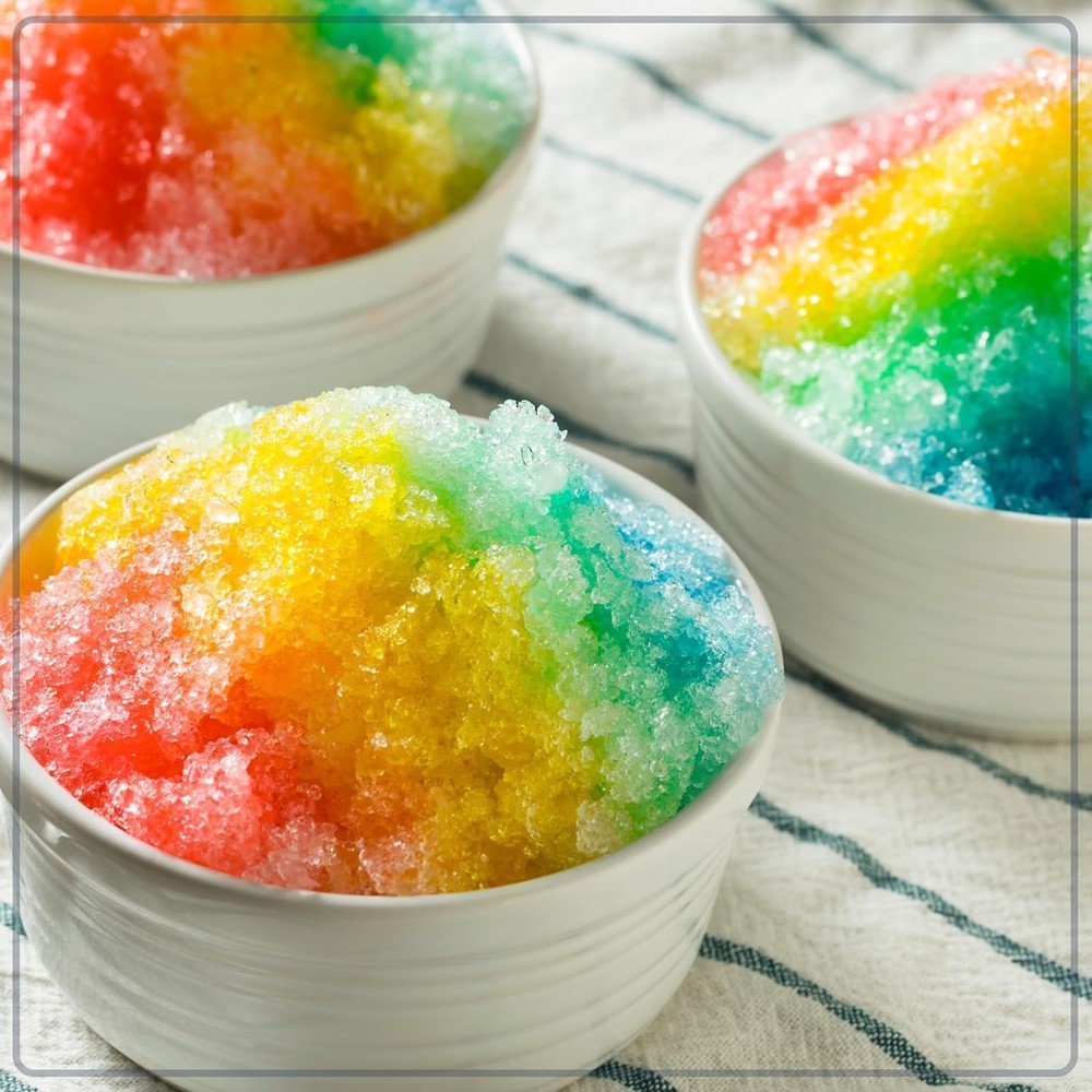 Snow Cone Shaved Ice Machine - Compact & Fun for Parties! Includes Cup & Molds