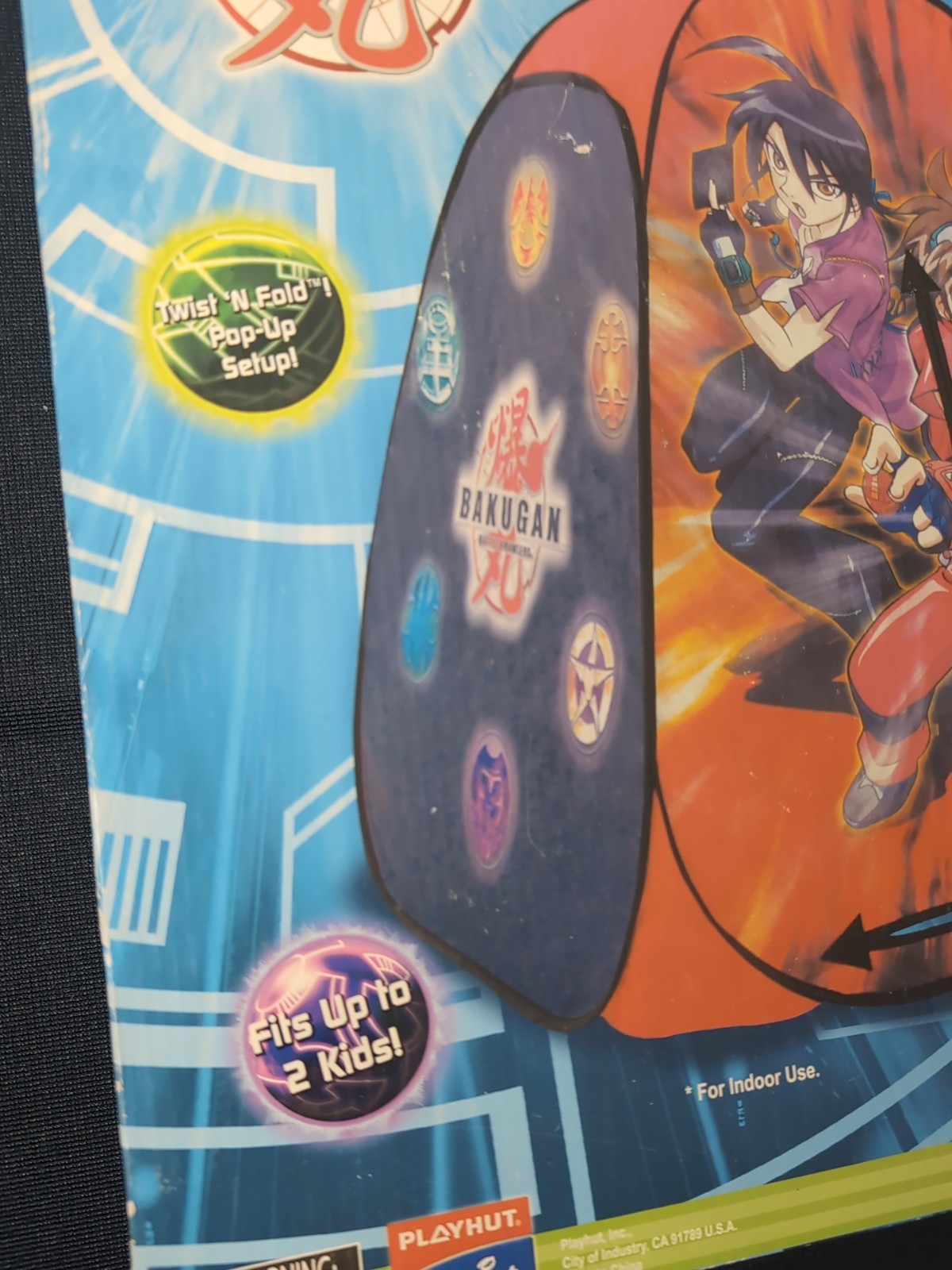 Play Hut BAKUGAN Classic Hideaway Twist N Fold Pop Up Tent