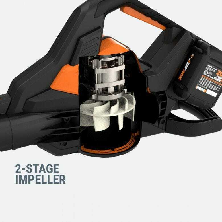 WG583 WORX 40V Power Share 350 CFM Cordless Blower/Vac/Mulcher - SR