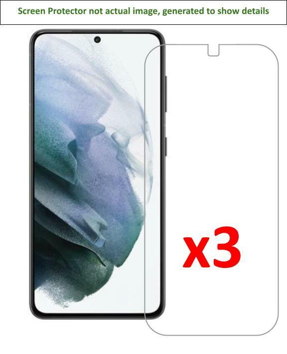 3x Samsung Galaxy S21 5G Screen Protector w/ cloth