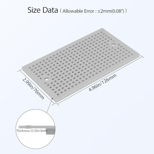 2pc Mounting Plate for Junction Box, ABS Plastic Internal 4.96"x2.99"(2pc)