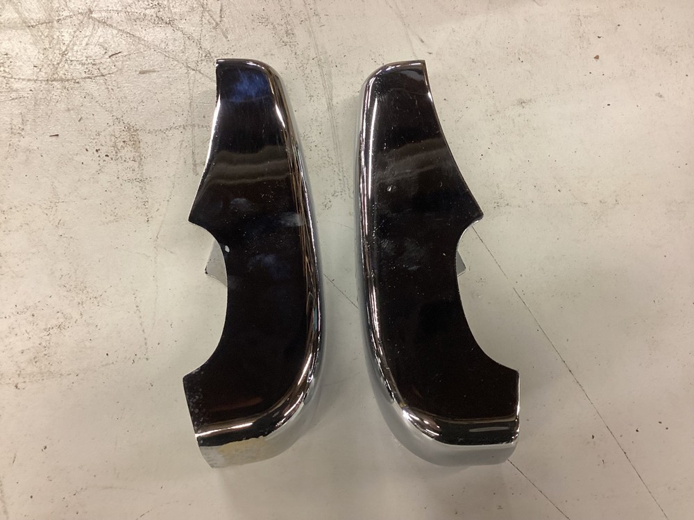 NOS Triumph TR2 TR3 Front Bumper Guards Overiders 700911 PAIR