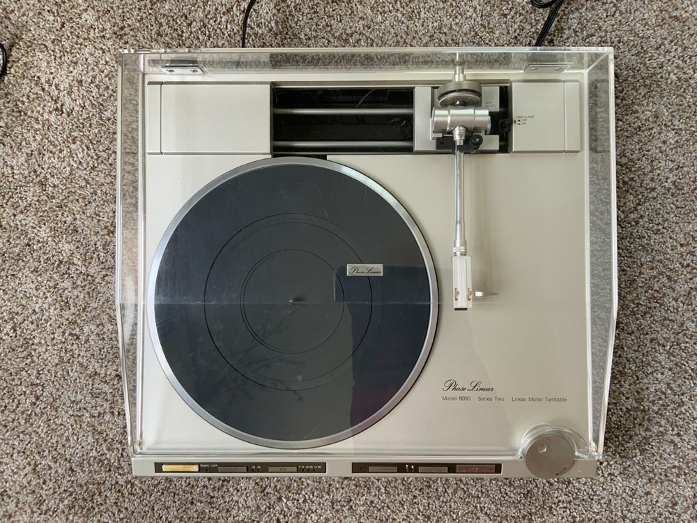Phase Linear Model 8000 Linear Motor Turntable Series 2 - Untested - Powers On!