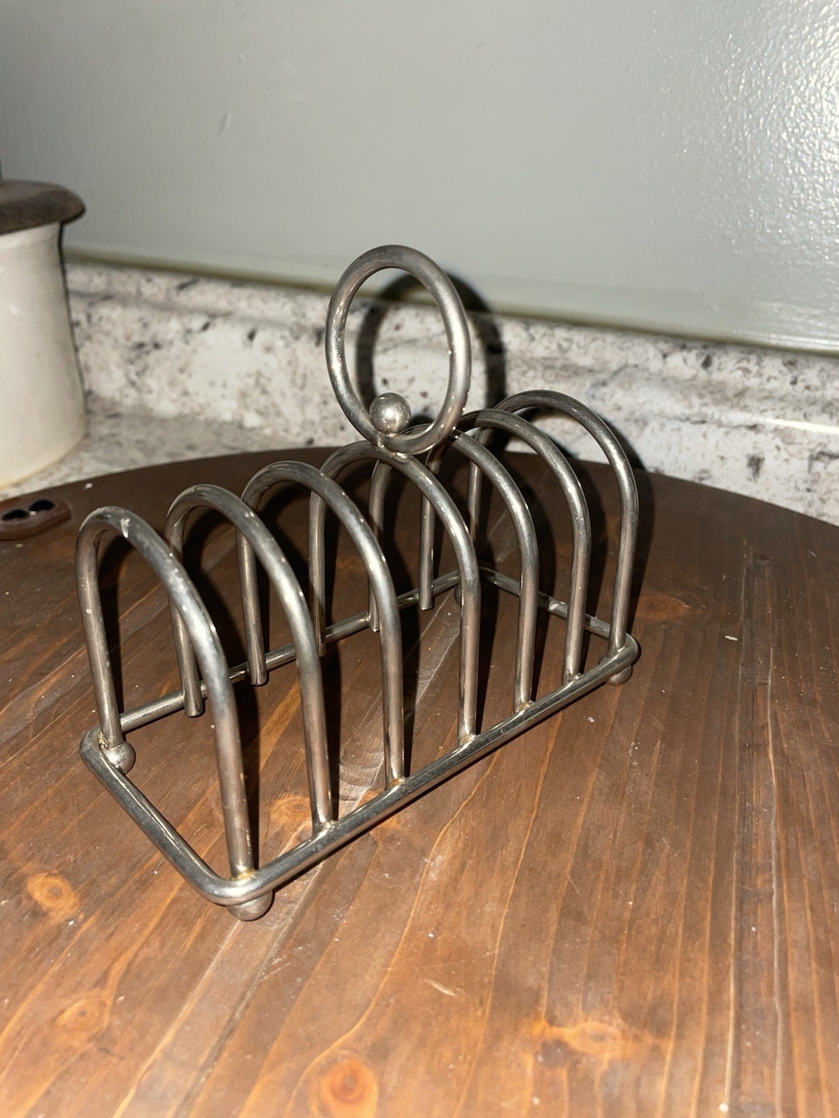 Silver Plated 6-Slot Toast Rack Vintage Metalware