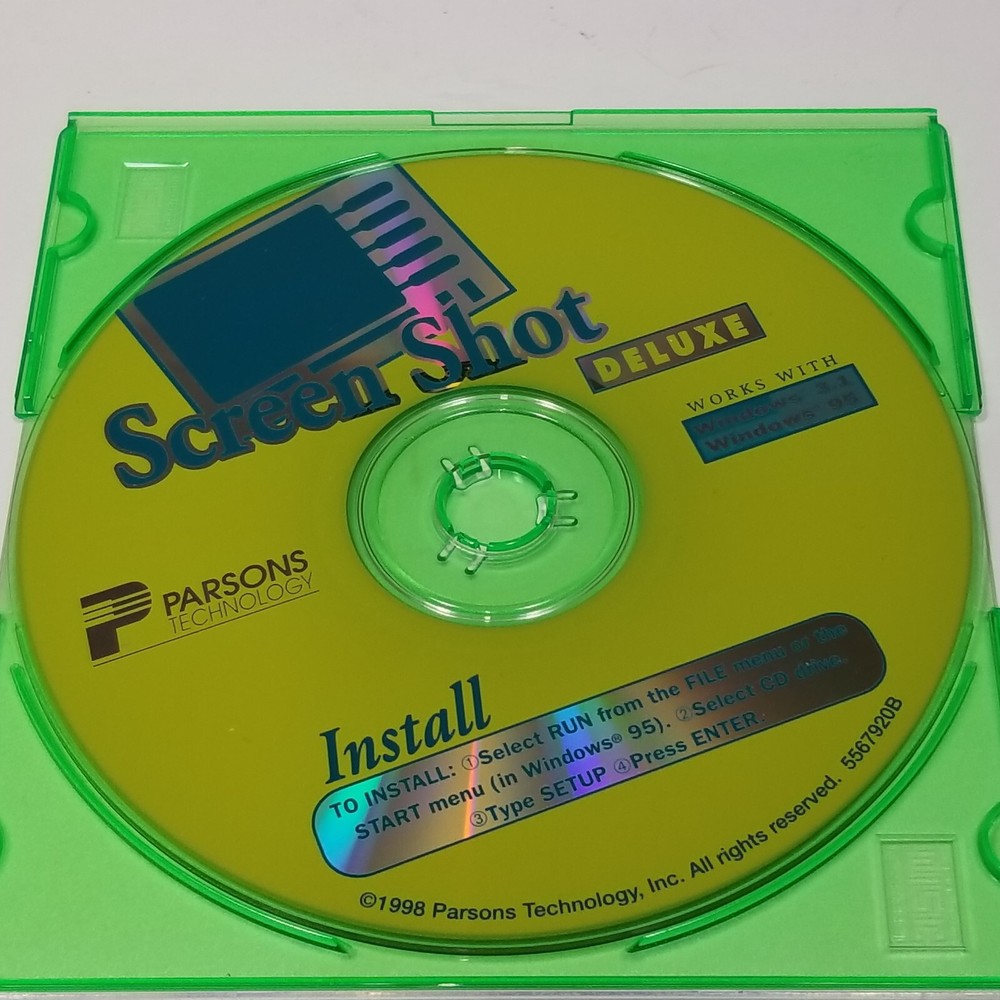 Screen Shot Deluxe for Windows 3.1 & 95