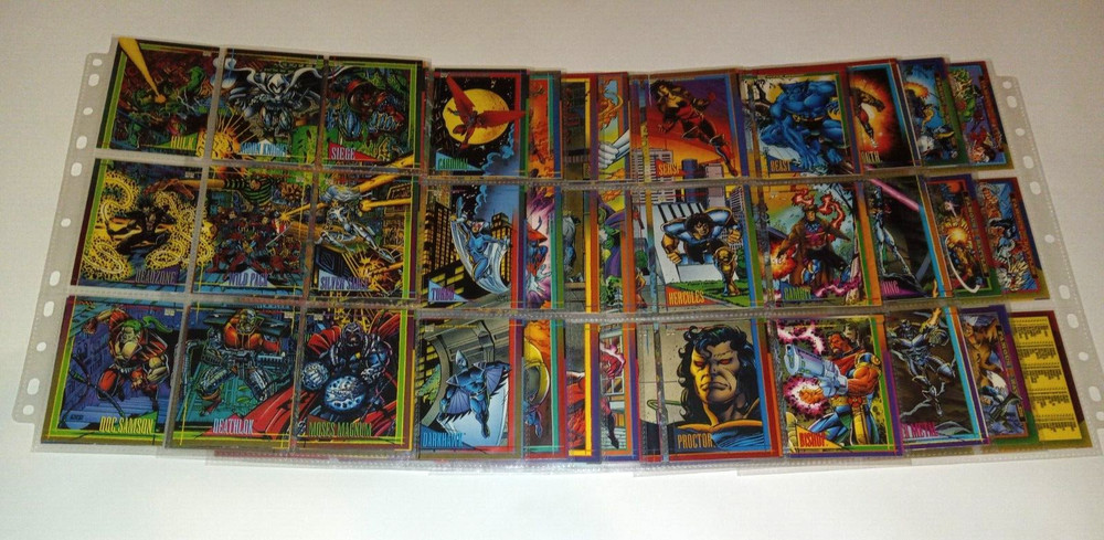 1993 Marvel Universe Series 4 - 180 Card Complete Base Set Excellent Condition