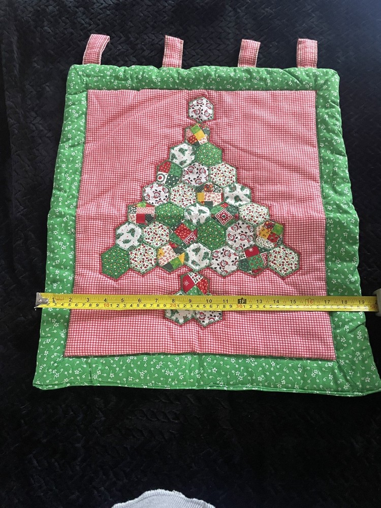 HandMade Christmas Tree Quilt Wall Hanging
