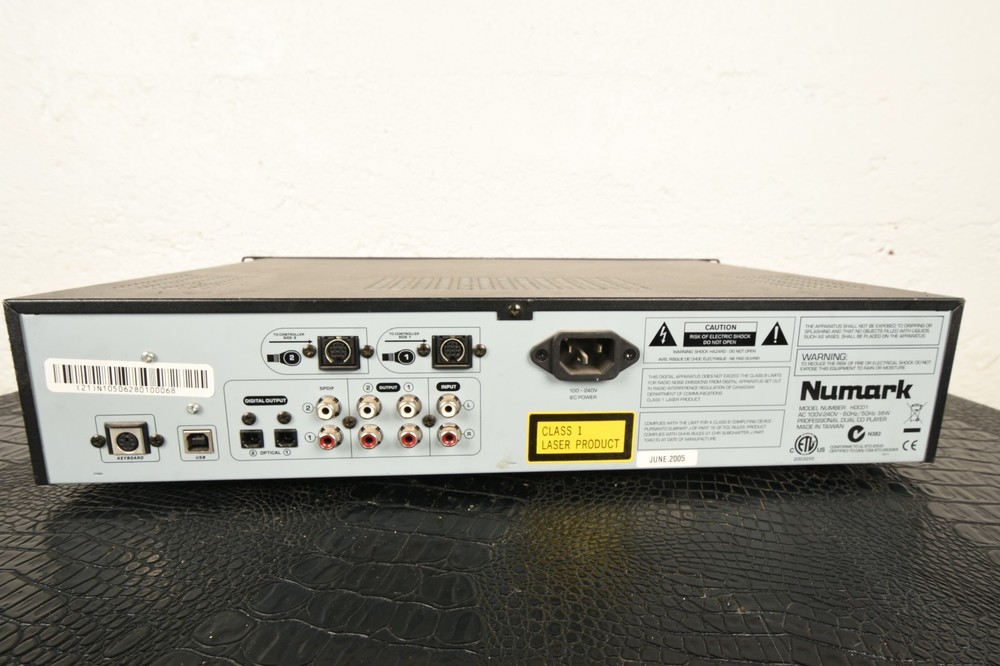 Numark HDCD1 DJ MP3 CD Player Controller Rack Mount Dual Display