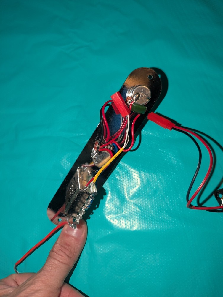 Loaded Chrome Tele Telecaster Switch Plate - Knobs - Jack Input UVAVU! #PROOF!