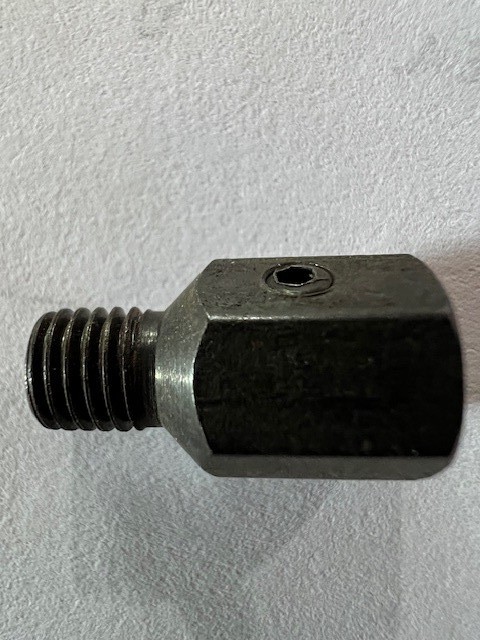 1/4-28 Threaded  Shank Drill Bit Adapter With Set Screw, Threaded Drill Bushing