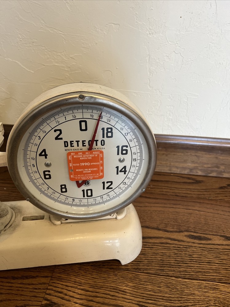 VINTAGE DETECTO HARDWARE STORE COUNTER DOUBLE FACED SCALE