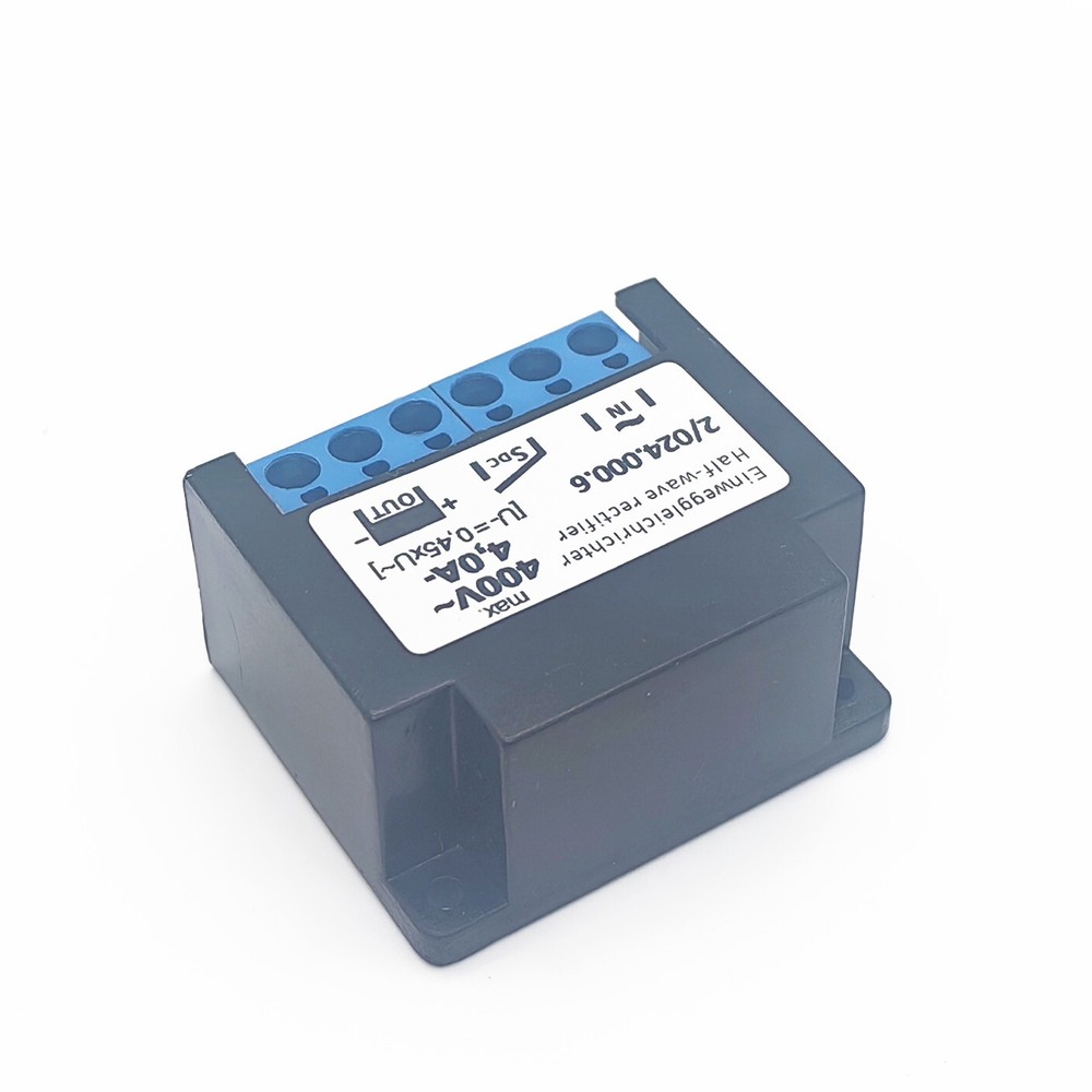 2/024.000.6 Einweggleichrichter Half-wave rectifier max.400V 4.0A