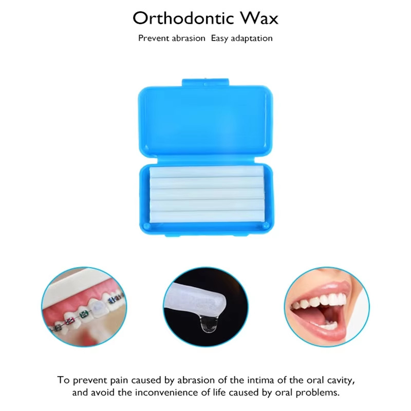 50/100Pks 10 Fruit Scent Dental Orthodontics Ortho Wax For Braces Gum Irritation