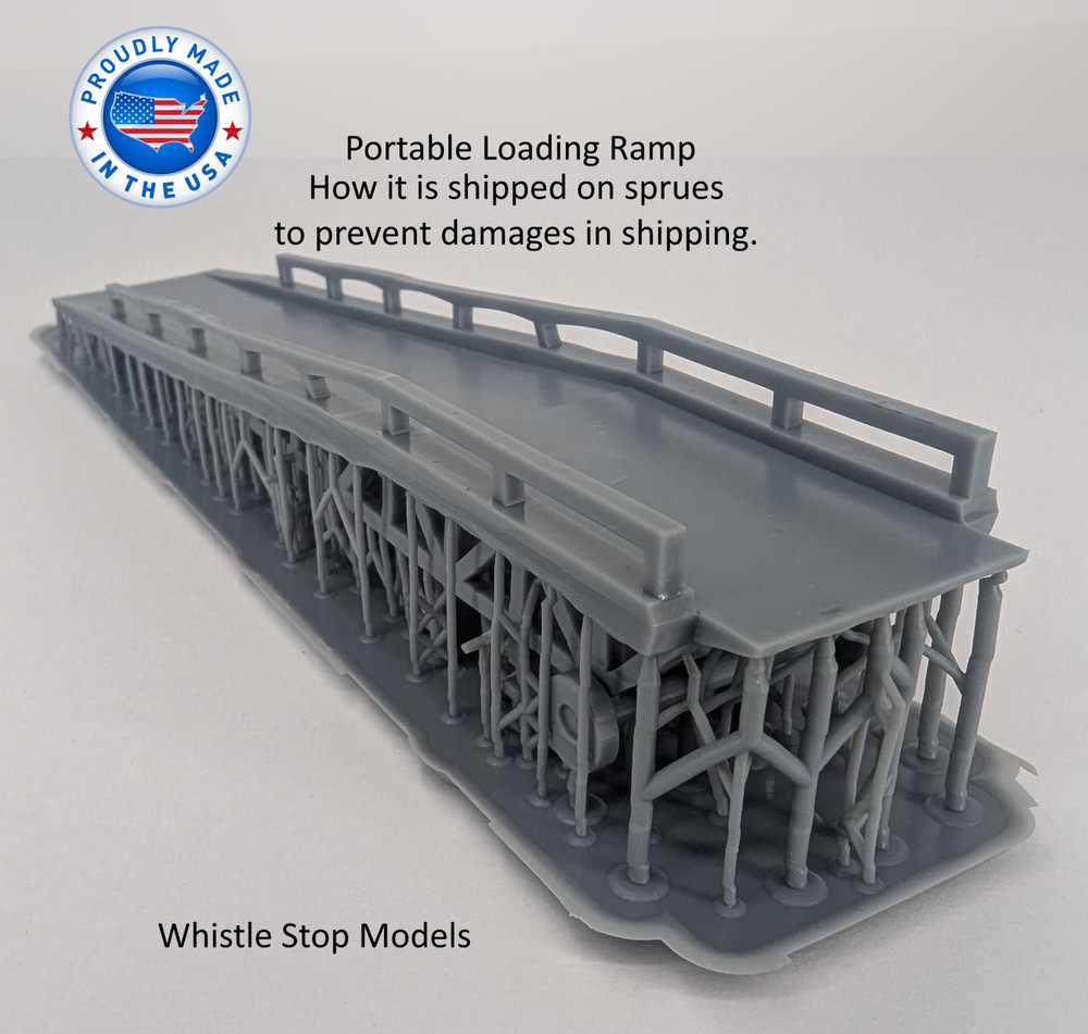 N Scale Portable Truck Loading Ramp