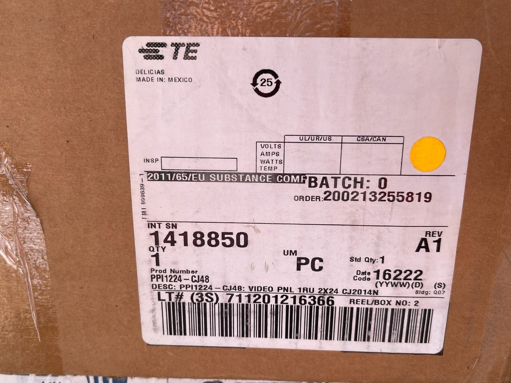 ADC PPE1224 SVJT BK Video Patch Panel
