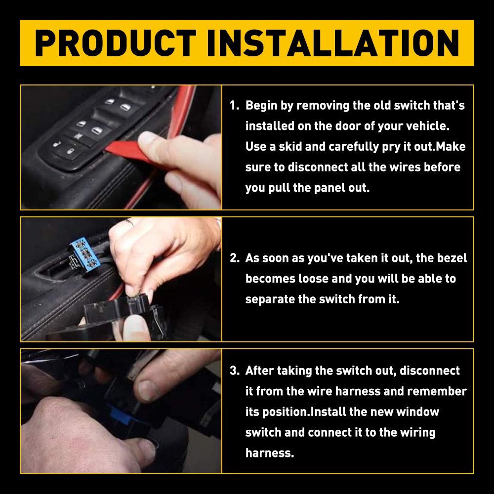 Left Driver Side Power Window Master Control Switch For 2007-2011 Dodge Nitro