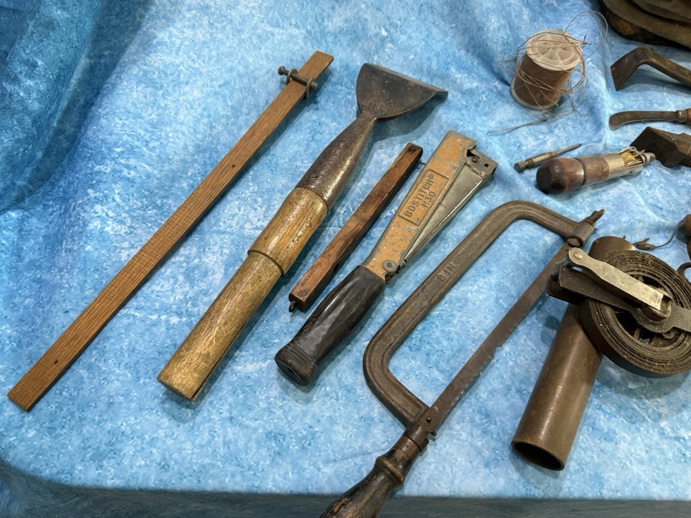 Antique Sailmakers shipwright shipbuilding Carpenter tool kit