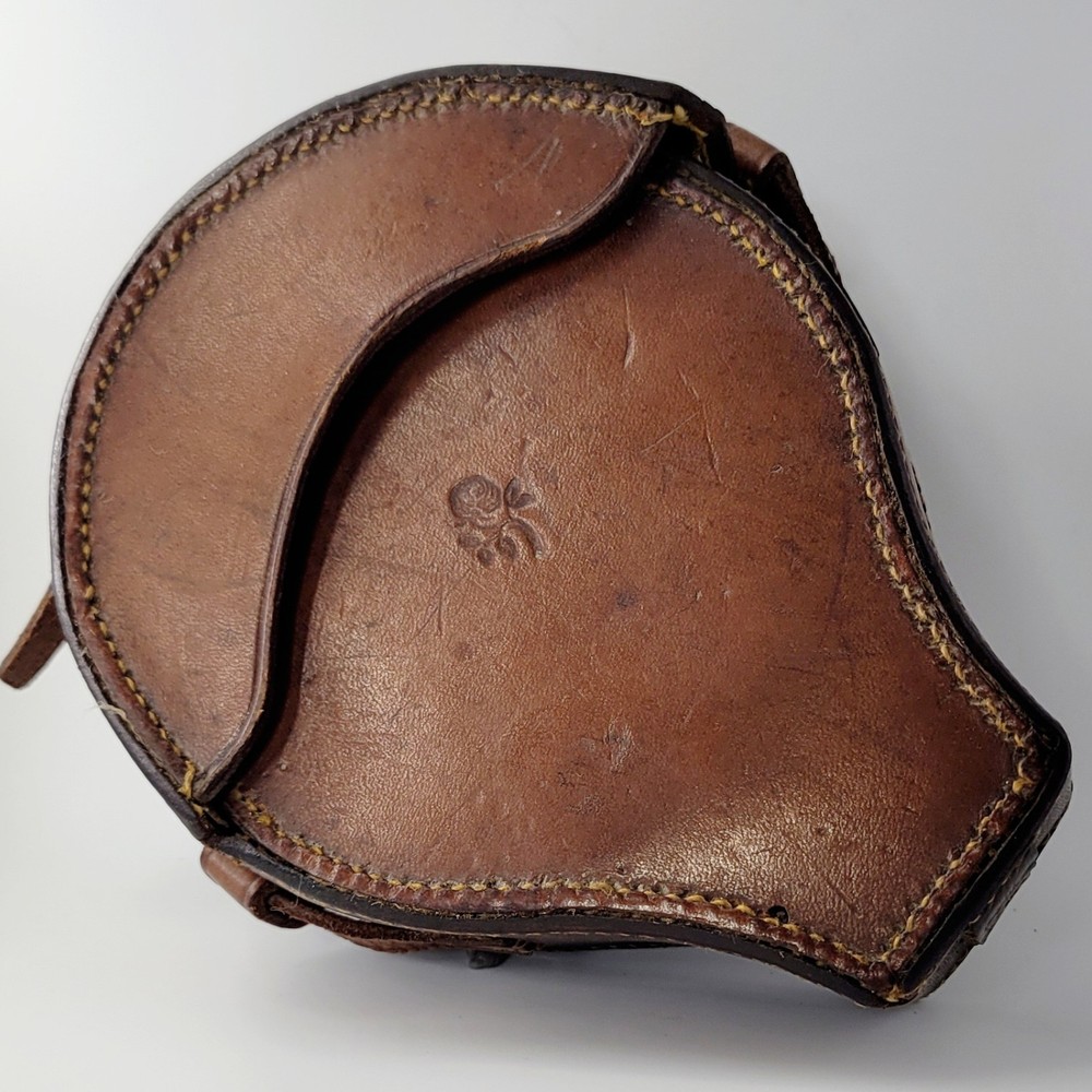 WW1 - COMPASS CASE - LEATHER MILITARY WAR BRITISH ARMY