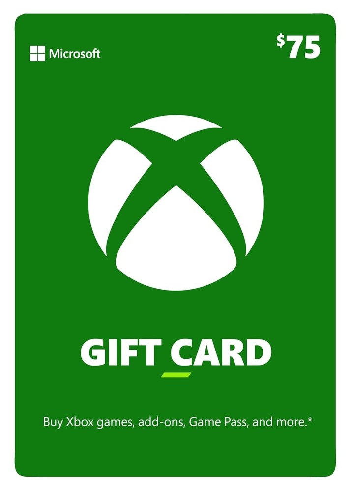 Microsoft Xbox $75 Gift Card (Physical Delivery)