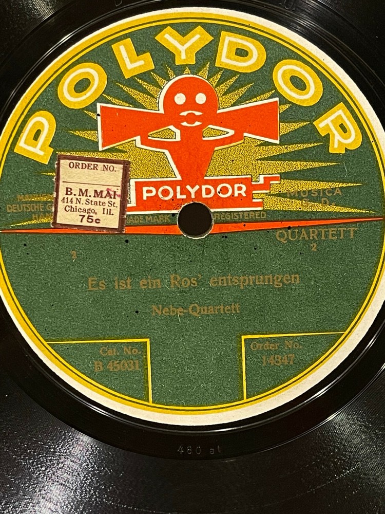 RARE Polydor German Label 78. 2-sided. Excellent Condition