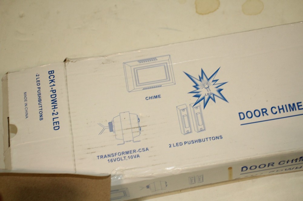 Progress Lighting Door Chime Kit BCK1-PDWH-2 LED