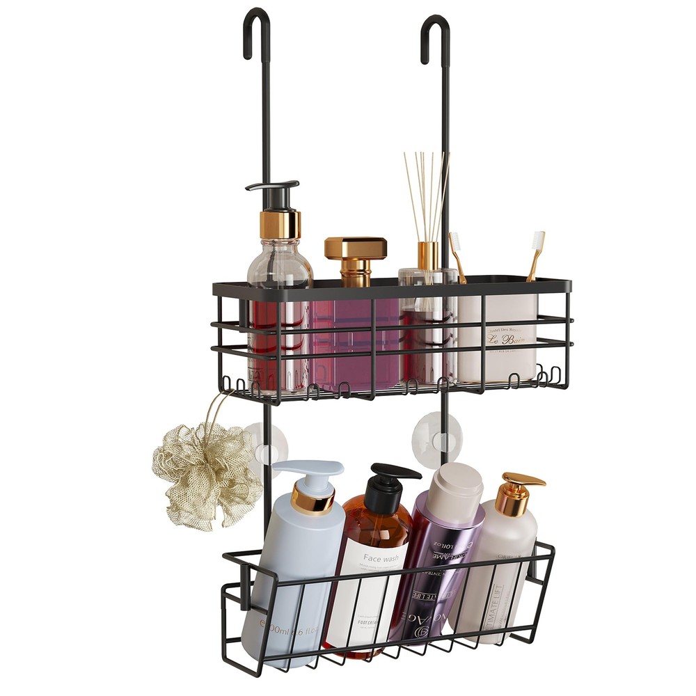 HapiRm Hanging Shower Caddy Organizer No Drilling Rustproof Waterproof Stainless