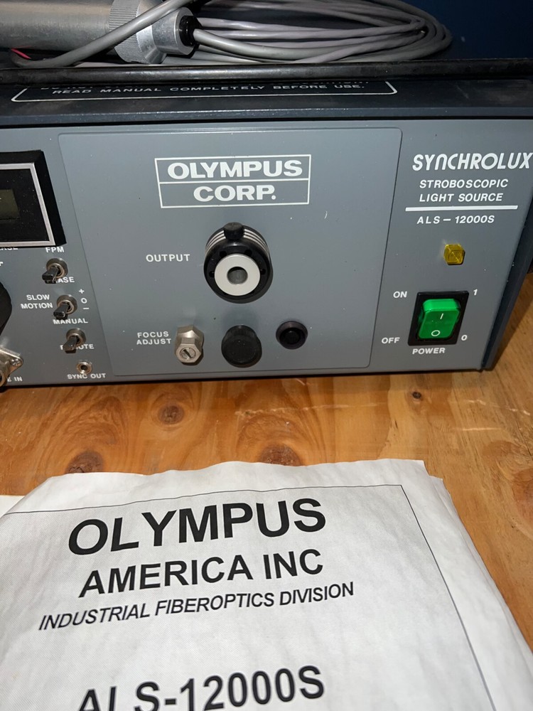 OLYMPUS ALS-12000S SYNCHROLUX FIBEROPTIC STROBE LIGHT SOURCE