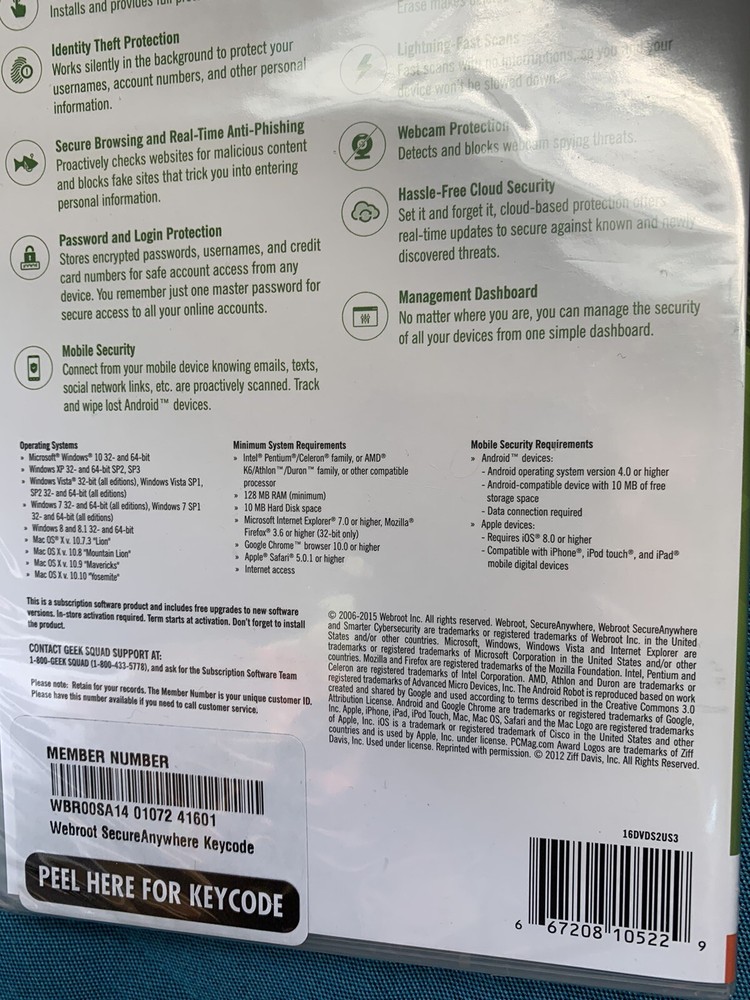 Webroot SecureAnywhere Internet Security - Full Version for Windows & Mac