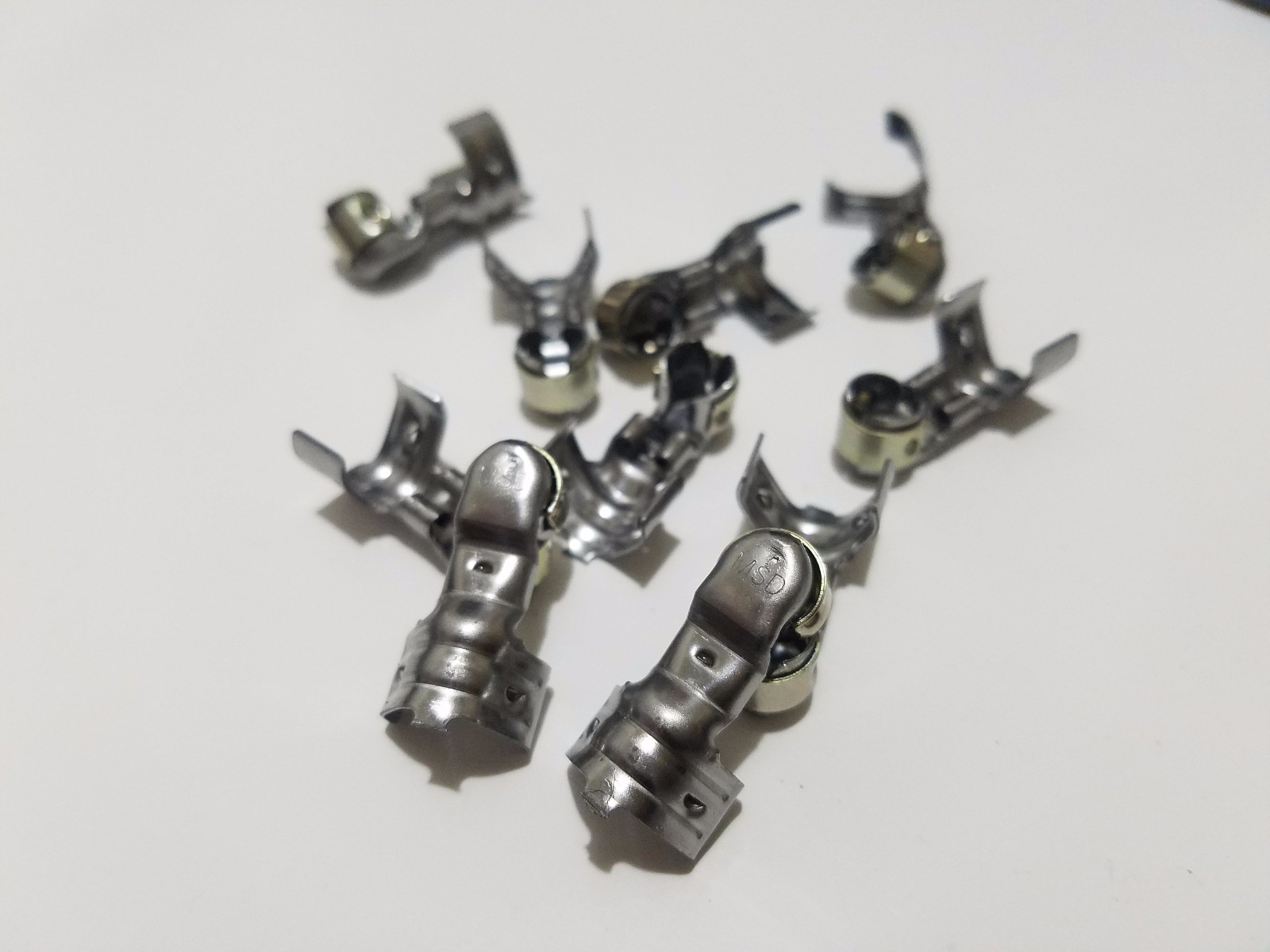 MSD Spark Plug Wire Terminal 34615-8 Dual Crimp 8.5mm 90 deg 8 pack Stainless