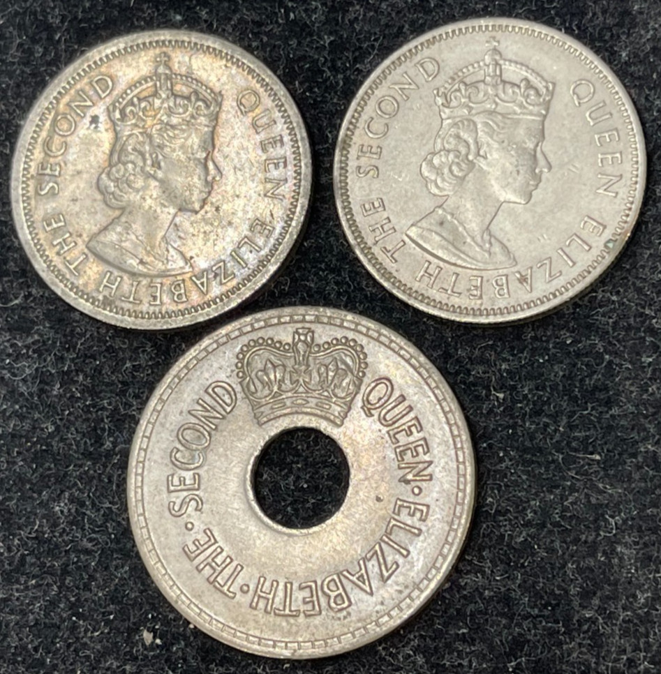 Assorted Fiji 3 Coins Lot