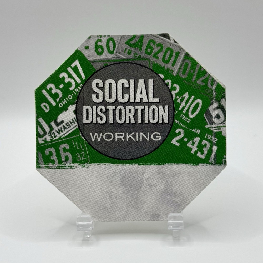 Social Distortion | Official All Access Working Satin Sticky Pass • Unused