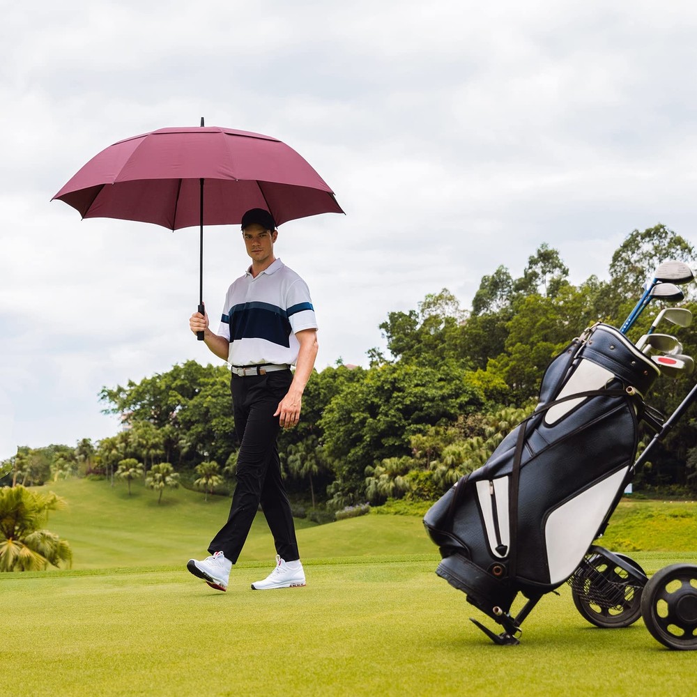 Large Golf Umbrella Windproof 54/62/68 Inch Extra Large Automatic Open Double