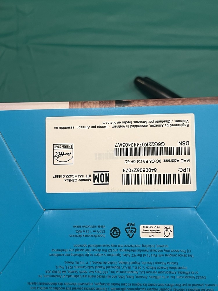 Amazon Echo Dot 5th Gen Smart Speaker with Alexa in Blue